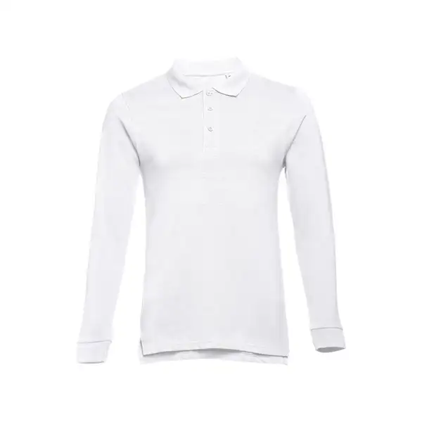 Langarm-Poloshirt aus Baumwolle für Herren – Ansicht 1