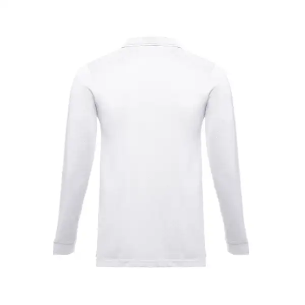 Langarm-Poloshirt aus Baumwolle für Herren – Ansicht 2