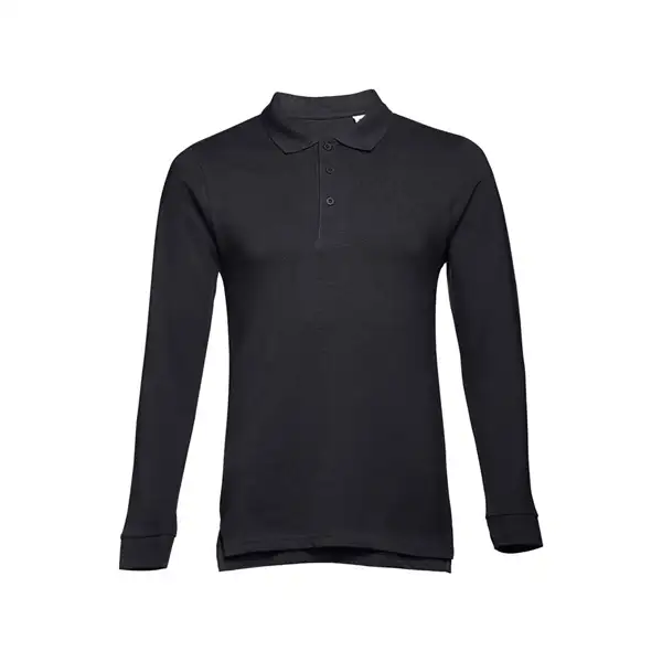 Langarm-Poloshirt für Herren aus kardierter Baumwolle – Ansicht 7