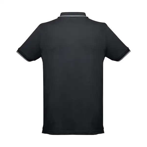 Zweifarbiges Baumwoll-Poloshirt für Herren – Ansicht 2