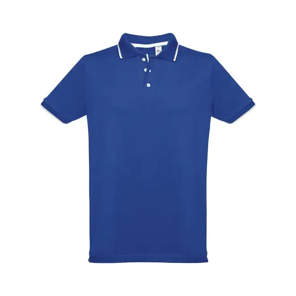 Zweifarbiges Baumwoll-Poloshirt für Herren – Ansicht 10