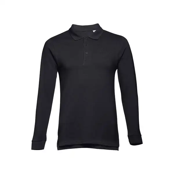 Langarm-Poloshirt für Herren aus kardierter Baumwolle – Ansicht 2