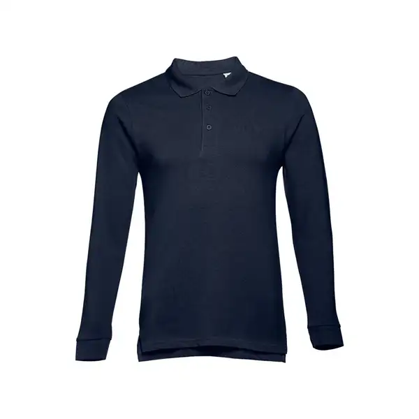 Langarm-Poloshirt für Herren aus kardierter Baumwolle – Ansicht 5