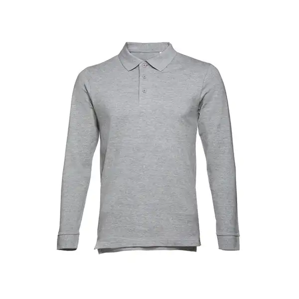 Langarm-Poloshirt für Herren aus kardierter Baumwolle – Ansicht 38