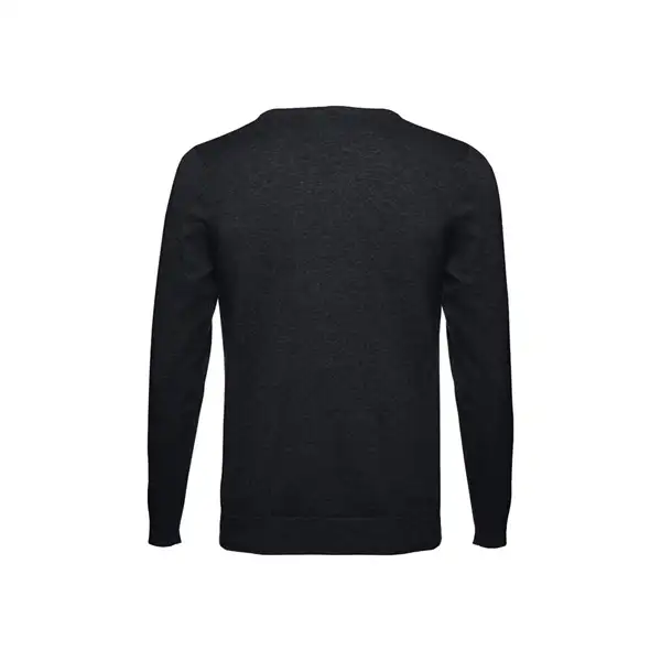 Herren-Pullover mit V-Ausschnitt aus Baumwolle und Polyamid – Ansicht 2