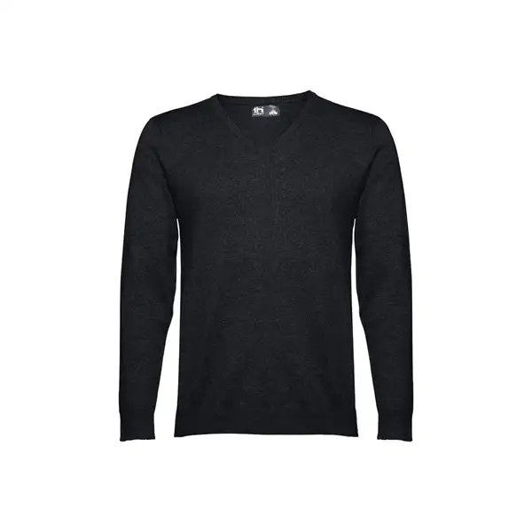 Herren-Pullover mit V-Ausschnitt aus Baumwolle und Polyamid – Ansicht 1