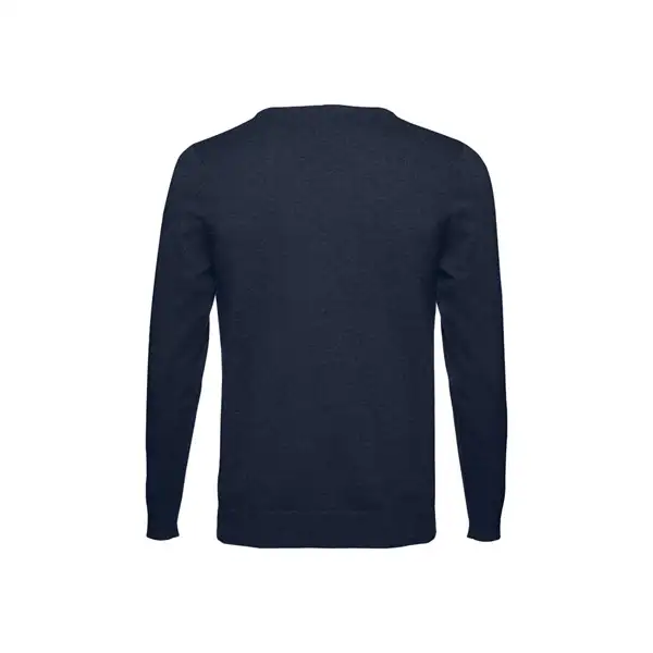 Herren-Pullover mit V-Ausschnitt aus Baumwolle und Polyamid – Ansicht 8
