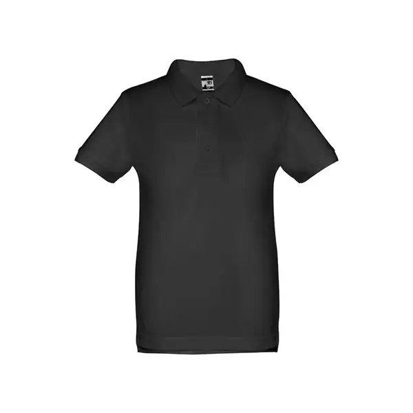 Kurzärmeliges Baumwoll-Poloshirt für Kinder (unisex) – Ansicht 1