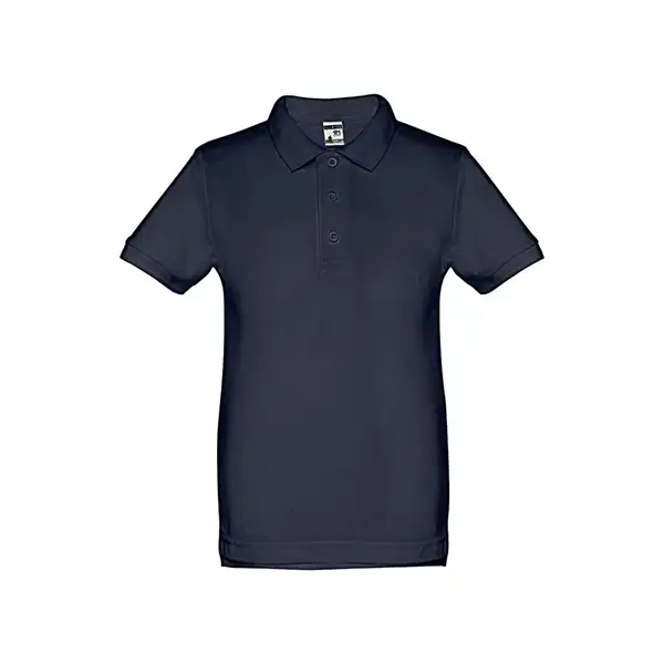 Kurzärmeliges Baumwoll-Poloshirt für Kinder (unisex) – Ansicht 4