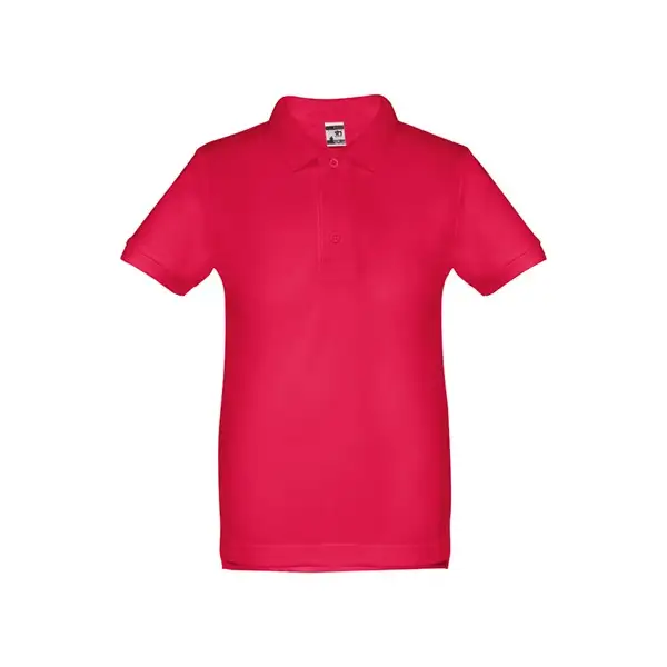 Kurzärmeliges Baumwoll-Poloshirt für Kinder (unisex) – Ansicht 7