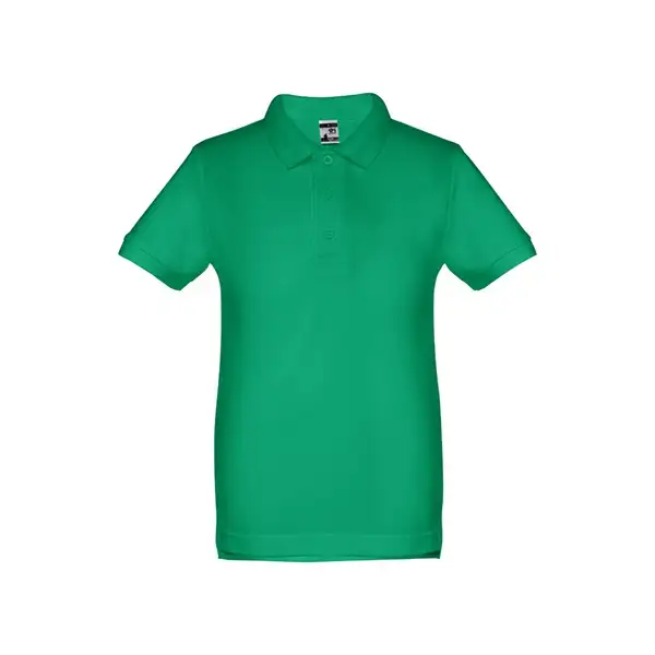 Kurzärmeliges Baumwoll-Poloshirt für Kinder (unisex) – Ansicht 13
