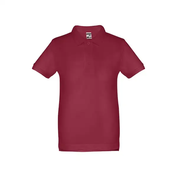 Kurzärmeliges Baumwoll-Poloshirt für Kinder (unisex) – Ansicht 19