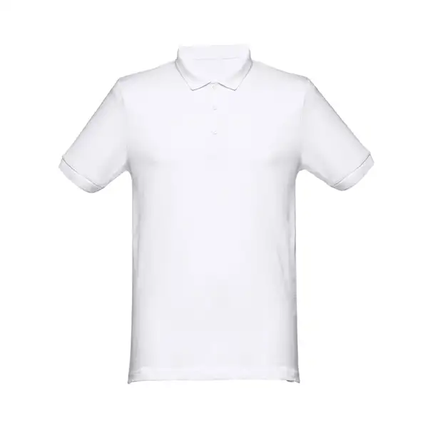 Kurzarm-Poloshirt für Herren aus kardierter Baumwolle – Ansicht 2