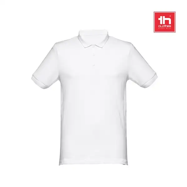 Kurzarm-Poloshirt für Herren aus kardierter Baumwolle – Ansicht 5