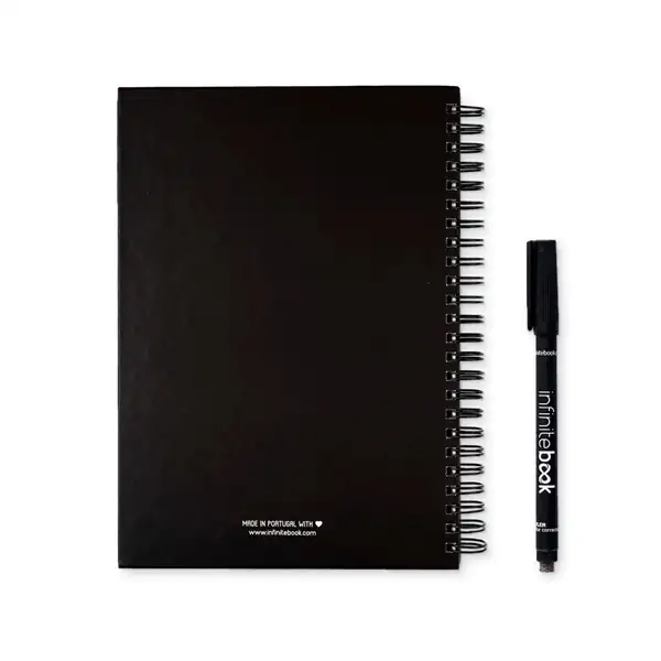 Kit bestehend aus einem "Infinitebook", Reinigungsset, Marker und Markerhalter – Ansicht 3