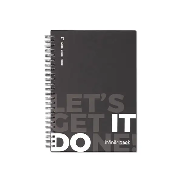 Set bestehend aus einem Infinitebook mit Hardcover, einem Reinigungsset, einem Marker und einem Kugelschreiberhalter – Ansicht 2