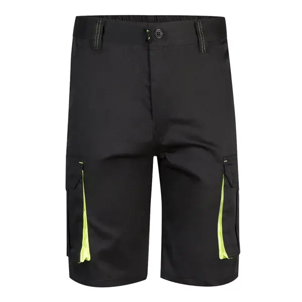 Zweifarbige Stretch-Bermudashorts mit mehreren Taschen (240 g/m²) aus Baumwolle (46 %), EME (38 %) und Polyester (16 %)