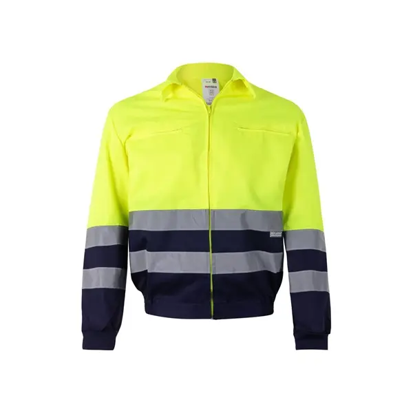 Zweifarbige Twill-Jacke (210g/m²) aus Polyester (80%) und Baumwolle (20%)
