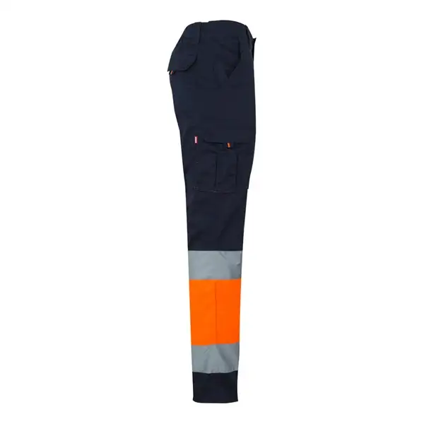 Zweifarbige Stretch-Hose mit mehreren Taschen (240 g/m²), aus Baumwolle (46 %), EME (38 %) und Polyester (16 %) – Ansicht 22