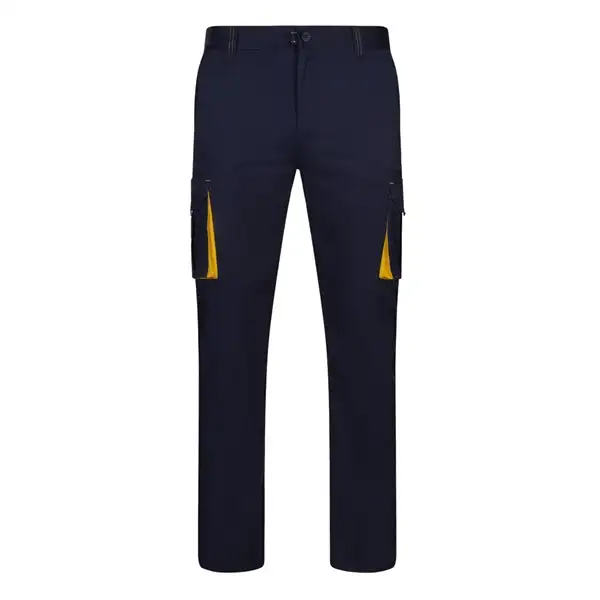 Zweifarbige Stretch-Hose mit mehreren Taschen (240 g/m²), aus Baumwolle (46 %), EME (38 %) und Polyester (16 %) – Ansicht 4
