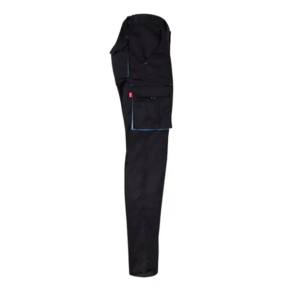 Zweifarbige Stretch-Hose mit mehreren Taschen (240 g/m²), aus Baumwolle (46 %), EME (38 %) und Polyester (16 %) – Ansicht 28