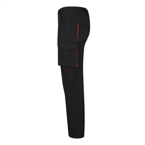 Zweifarbige Stretch-Hose mit mehreren Taschen (240 g/m²), aus Baumwolle (46 %), EME (38 %) und Polyester (16 %) – Ansicht 45