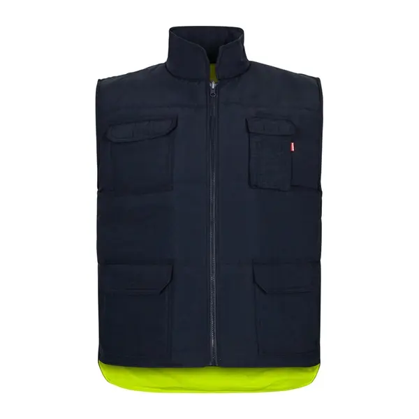 Steppweste (220g/m²), wendbar und mit mehreren Taschen, aus Polyester (100%), mit Reißverschluss und Wendezipper
