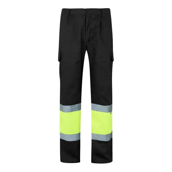 Zweifarbige Hose aus Twill (210 g/m²), gefüttert, mit mehreren Taschen, aus Baumwolle (20%) und Polyester (80%)
