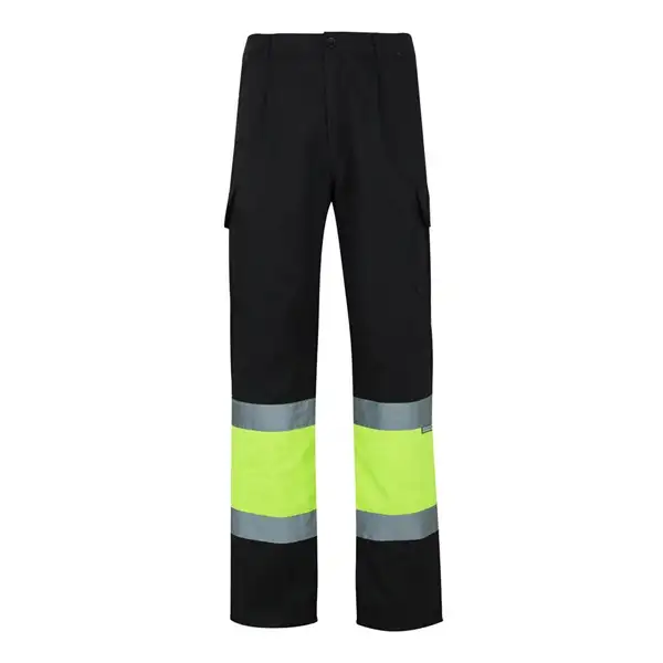 Zweifarbige Twill-Hose mit mehreren Taschen (210 g/m²), aus Baumwolle (20%) und Polyester (80%) – Ansicht 1