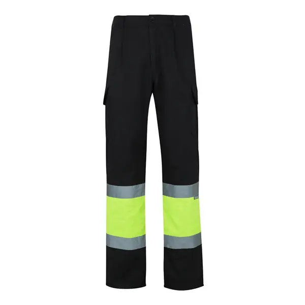 Zweifarbige Twill-Hose mit mehreren Taschen (210 g/m²), aus Baumwolle (20%) und Polyester (80%)