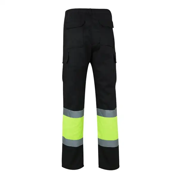 Zweifarbige Twill-Hose mit mehreren Taschen (210 g/m²), aus Baumwolle (20%) und Polyester (80%) – Ansicht 2