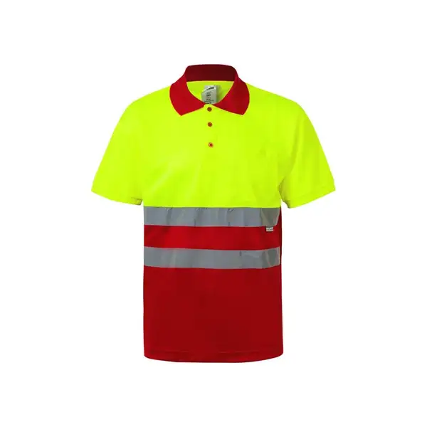 Zweifarbiges Poloshirt im Bird-Eye-Design (160g/m²) mit kurzen Ärmeln, aus Polyester (100%) – Ansicht 11