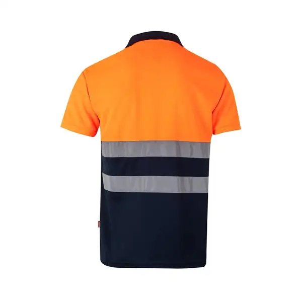 Zweifarbiges Poloshirt im Bird-Eye-Design (160g/m²) mit kurzen Ärmeln, aus Polyester (100%) – Ansicht 28