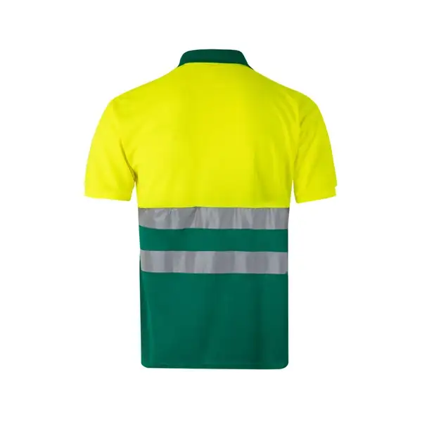 Zweifarbiges Poloshirt im Bird-Eye-Design (160g/m²) mit kurzen Ärmeln, aus Polyester (100%) – Ansicht 23