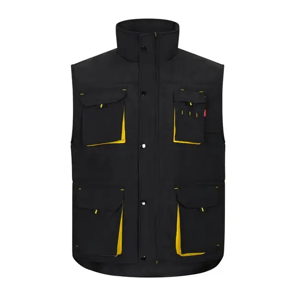 Steppweste, zweifarbig, mit mehreren Taschen (120g/m²), aus Polyester (100%) – Ansicht 1