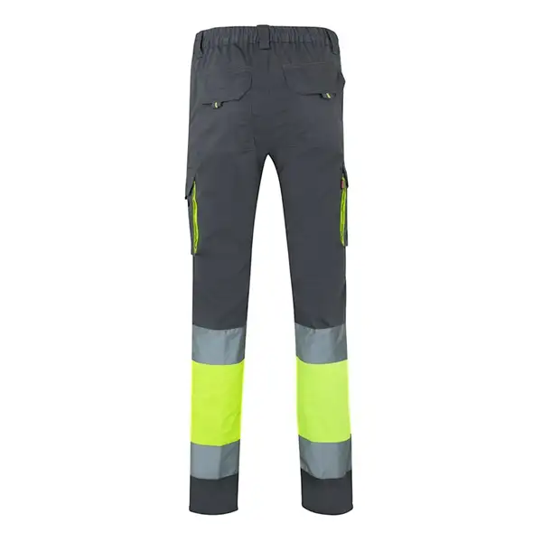 Zweifarbige Stretch-Hose mit mehreren Taschen (240 g/m²), aus Baumwolle (46 %), EME (38 %) und Polyester (16 %) – Ansicht 8