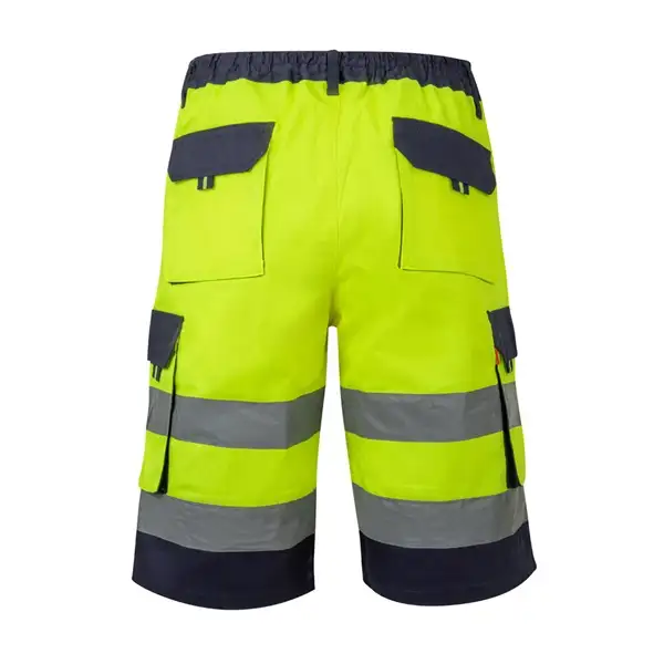 Zweifarbige Bermudashorts mit mehreren Taschen (210 g/m²), aus Baumwolle (20%) und Polyester (80%) – Ansicht 2
