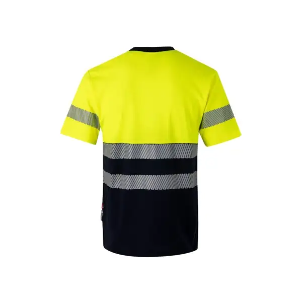 Zweifarbiges T-Shirt aus Piqué (150 g/m²), aus Baumwolle (55 %) und Polyester (45 %) – Ansicht 2