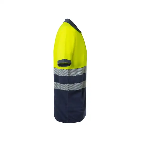 Zweifarbiges Piqué-Poloshirt (150g/m²) mit kurzen Ärmeln, aus Baumwolle (55%) und Polyester (45%) – Ansicht 4