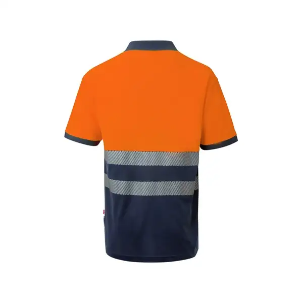 Zweifarbiges Piqué-Poloshirt (150g/m²) mit kurzen Ärmeln, aus Baumwolle (55%) und Polyester (45%) – Ansicht 14
