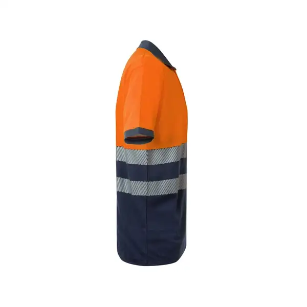 Zweifarbiges Piqué-Poloshirt (150g/m²) mit kurzen Ärmeln, aus Baumwolle (55%) und Polyester (45%) – Ansicht 16
