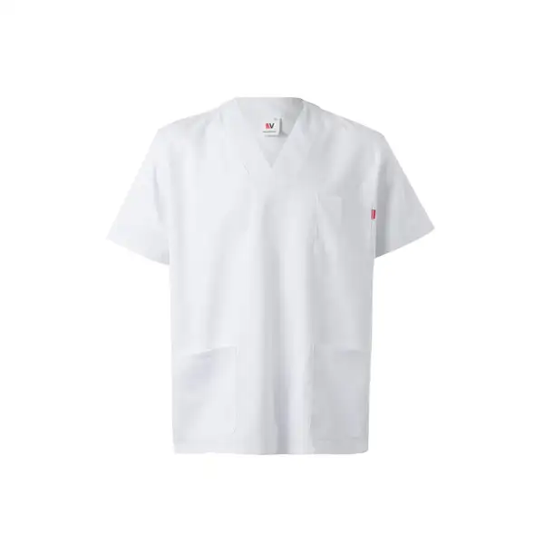 Tunika aus Twill (190g/m²) mit kurzen Ärmeln, aus Polyester (65%) und Baumwolle (35%) – Ansicht 1