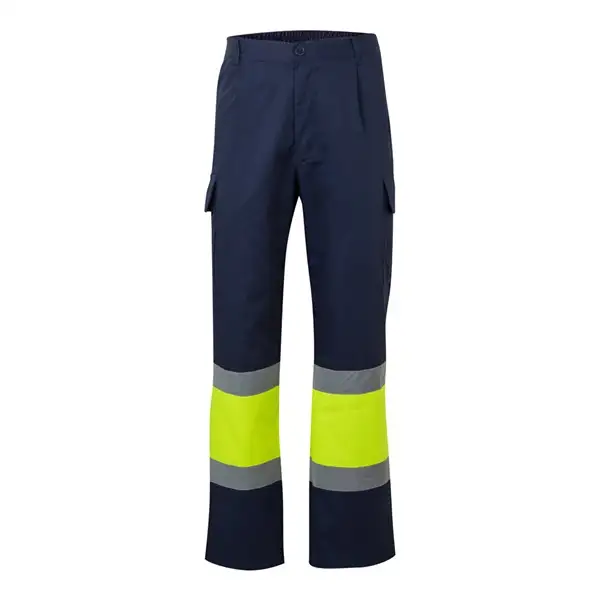 Zweifarbige Hose aus Twill (190g/m²), Baumwolle (20%) und Polyester (80%) – Ansicht 1