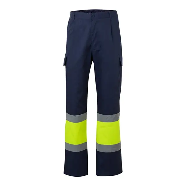 Zweifarbige Hose aus Twill (190g/m²), Baumwolle (20%) und Polyester (80%) – Werbeartikel mit Logo bedrucken