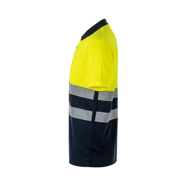 Poloshirt (140g/m²) im Bird-Eye-Design mit kurzen Ärmeln, aus Polyester (100%) – Ansicht 3