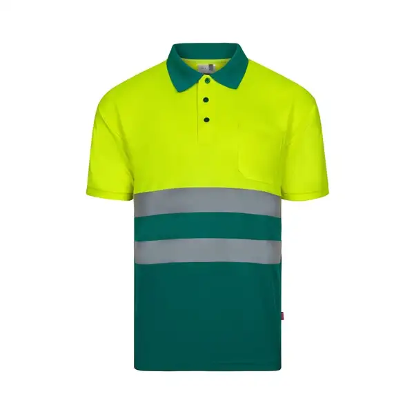 Poloshirt (140g/m²) im Bird-Eye-Design mit kurzen Ärmeln, aus Polyester (100%) – Ansicht 8