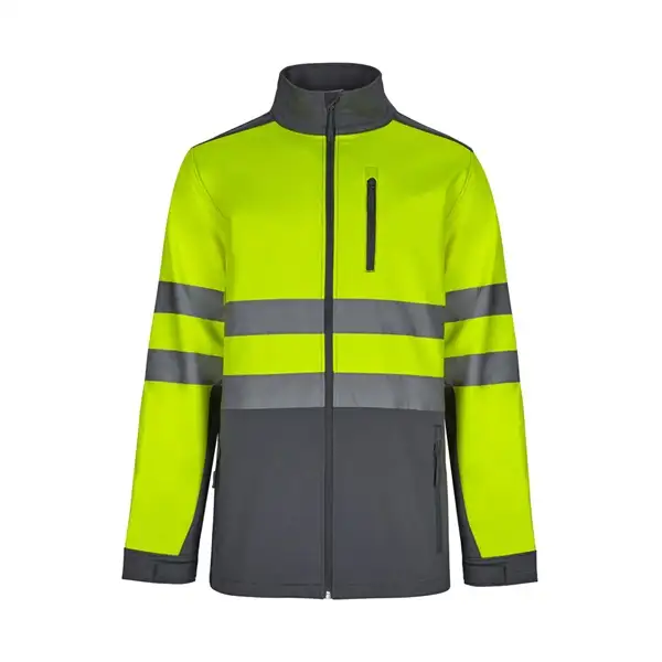 Zweifarbige Softshell-Jacke (280 g/m²), mit Fleece-Futter und TPU-Membran, aus Polyester (96 %) und Elasthan (4 %) – Ansicht 7