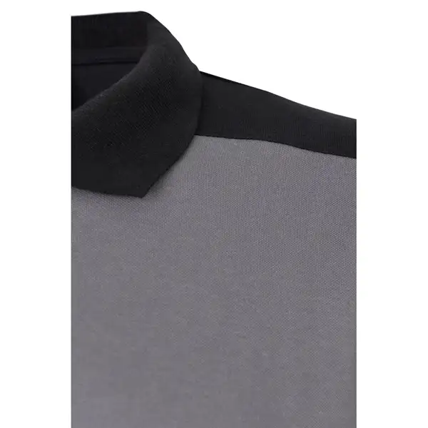 Zweifarbiges Stretch-Piqué-Poloshirt (200 g/m²) mit kurzen Ärmeln, aus Polyester (96 %) und Elastan (4 %) – Ansicht 15