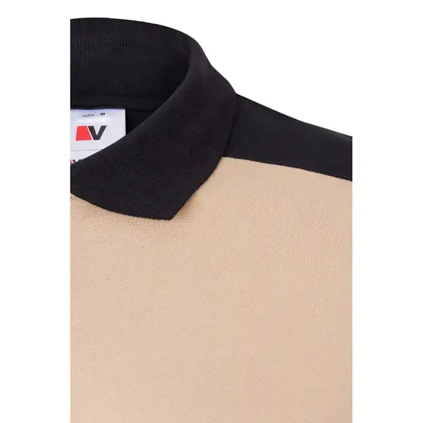 Zweifarbiges Stretch-Piqué-Poloshirt (200 g/m²) mit kurzen Ärmeln, aus Polyester (96 %) und Elastan (4 %) – Ansicht 20