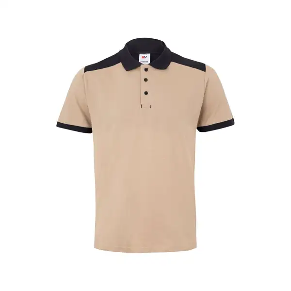Zweifarbiges Stretch-Piqué-Poloshirt (200 g/m²) mit kurzen Ärmeln, aus Polyester (96 %) und Elastan (4 %) – Ansicht 17